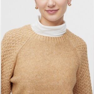 J. Crew Honeycomb Balloon Sleeve Sweater